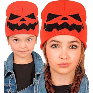 Kinder-Beanie: Kürbis