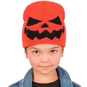 Kinder-Beanie: Kürbis