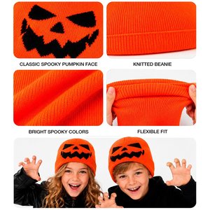 Kinder-Beanie: Kürbis