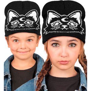 Kinder-Beanie: Mondkatze