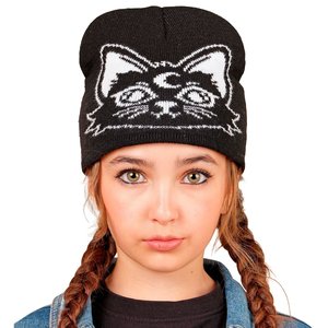 Kinder-Beanie: Mondkatze
