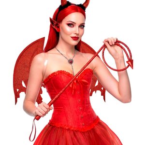 Fouet - Diable: rouge