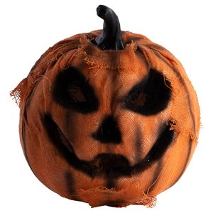 Zucca LED in juta: arancione