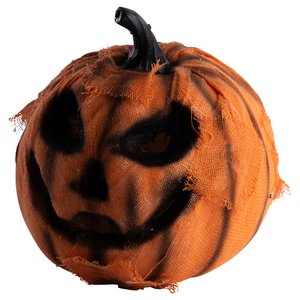 Zucca LED in juta: arancione