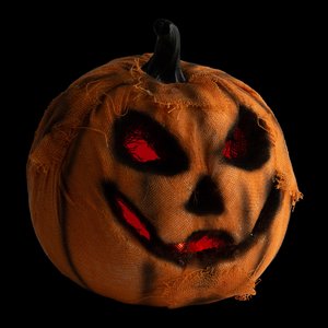 Zucca LED in juta: arancione