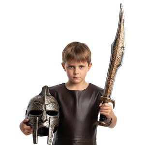 Gladiatore: maschera e spada